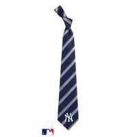 New York Yankees Striped Woven Poly Necktie