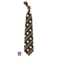 Pittsburgh Steelers Cambridge Striped Silk Necktie