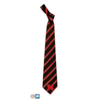 University of Nebraska Stripes Woven Necktie