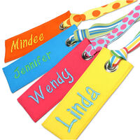 Ribbon Name Bag Tag or Bookmarks with Casual Name