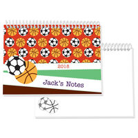Basketball and Soccer Spiral Notepad