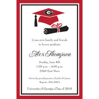 University of Georgia Cap and Diploma Invitations