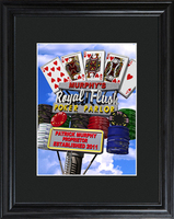 Personalized Marquee Royal Flush Framed Print