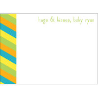 Stripes & Animals Flat Note Cards
