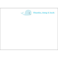 Whale of a Shower Flat Note Cards