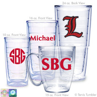 University of Louisville Personalized Chenille Tumblers