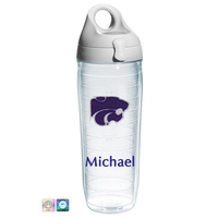 Kansas State University Personalized Chenille Water Bottle