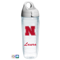 University of Nebraska Personalized Chenille Water Bottle