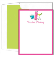 Cheers Three Drinks Flat Note Cards