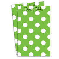 Green Polka Dot Notepads