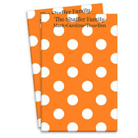 Orange Polka Dot Notepads