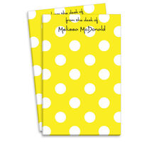 Yellow Polka Dot Notepads
