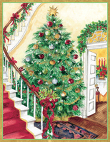 Tree and Stairs Holiday Cards