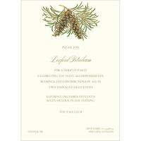Embossed Pine Boughs Invitations