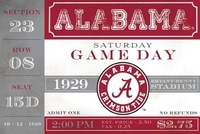 University of Alabama Game Day Paper Placemats