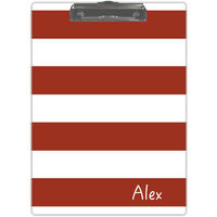Red and White Stripe Clipboard