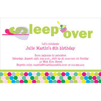 Spend The Night and Sleepover Party Invitations