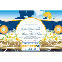 West Virginia University Wedding Save the Date Announcements