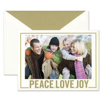 Peace Love Joy Photo Cards
