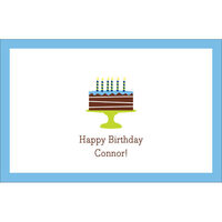 Blue Birthday Cake Placemats