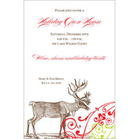 Vintage Reindeer Invitations