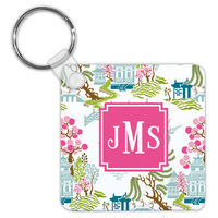 Spring Chinoiserie Key Chain