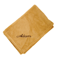 Micro Fleece Blanket with Embroidered Name
