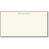 Charcoal Border Monarch Correspondence Cards