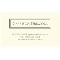 Driscoll Framed Business Cards