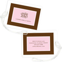 Pink Classic Statement Luggage Tags