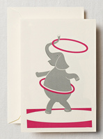 Hula Hoop Elephant Boxed Note Cards
