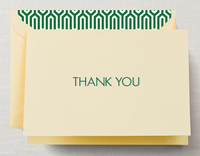 Hunter Green Thank You Boxed Note Cards