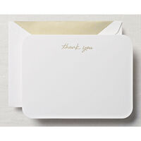 Round Corner Thank You Notes Boxed Note Cards