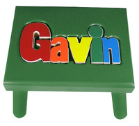 Green Gavin Puzzle Step Stool