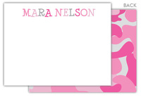 Pink Camo Flat Note Cards