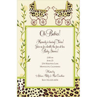 Double Trouble Buggies Invitations