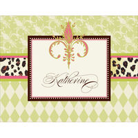 French Lily Foldover Note Cards