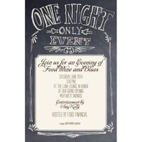 One Night Only Invitations