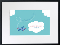 Tiny Skywriter Personalized Print