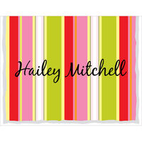 Red Stripes Note Cards