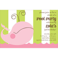 Pink Whale Invitations