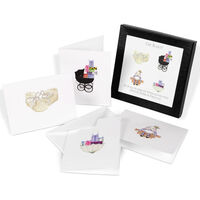 Oh Baby Glitter Note Card Set