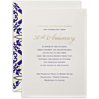 Engraved Anniversary Invitations