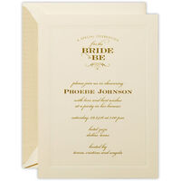 Shower Invitations with Embossed Frame
