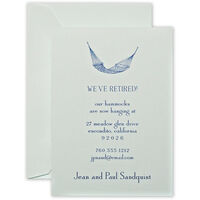 Beach Glass Moving Announcements - Raised Ink