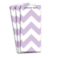 Purple Chevron Skinnie Notepads