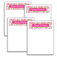 Pink Floral Mini Notepads