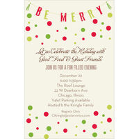 Be Merry Banner Invitations