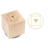 Love from New Mexico Wood Block Rubber Stamp