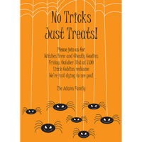 Spooky Spiders Halloween Invitations